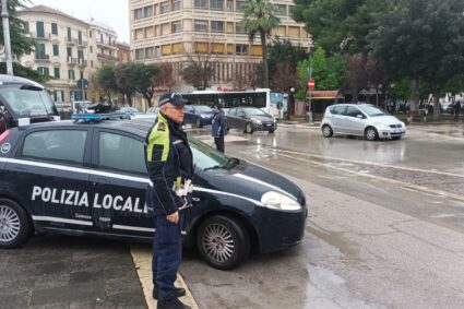 Controlli della Polizia locale a Foggia